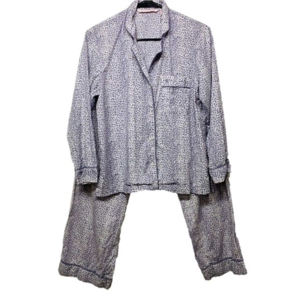 Victoria's Secret Gray and White Animal Print Pajama Set XS Y2K